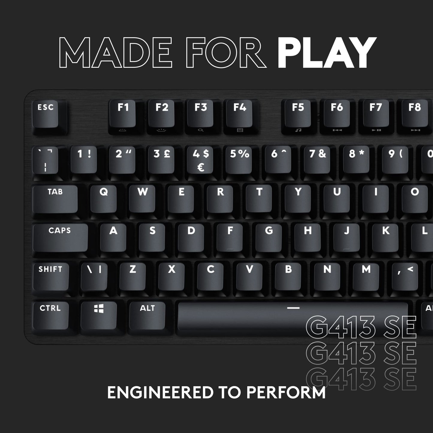 Logitech G413 SE Full-Size Mechanical Gaming Keyboard - Black