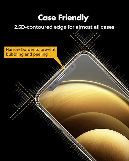 UNBREAKcable Tempered Glass Screen Protector Film for iPhone X/11 Pro/XS (5.8 Inches) [Pack of 2] HD 9H Hardness [Anti-Scratch, Anti-Fingermarks, Bubble Free and Ultra Clear]