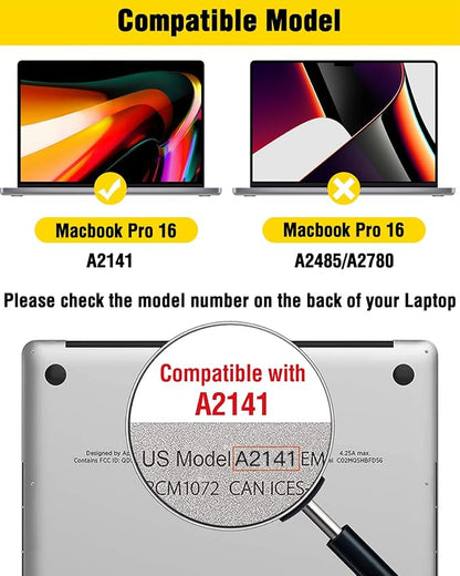 F FORITO Magnetic Privacy Screen Protector Compatible with MacBook Pro 16 inch (2019-2020, A2141), Removable 360° Anti Peeping Anti Blue Light Anti Glare Laptop Privacy Shield