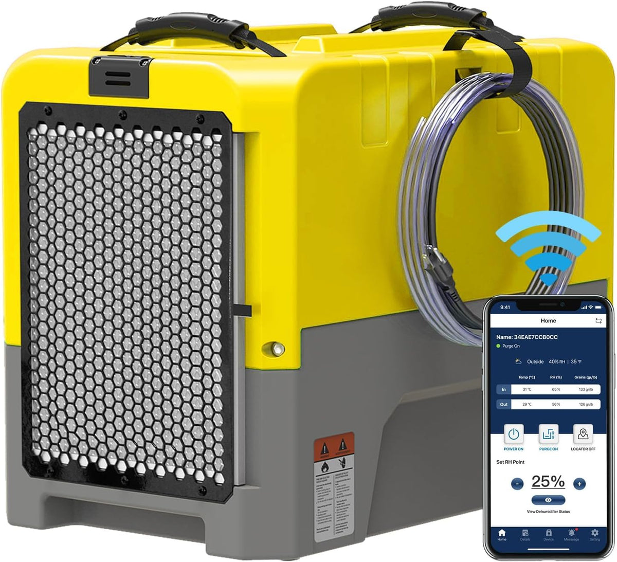 ALORAIR 180 PPD Commercial Dehumidifier with Pump, 6-Year Limited Warranty