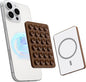 Sucky Upgraded Magnetic Suction Cell Phone Grip for MagSafe Case, Silicone Octo Cup Buddy Holder, Durable Magnet Phone Accessory for iPhone and Android (Mocha Brown)