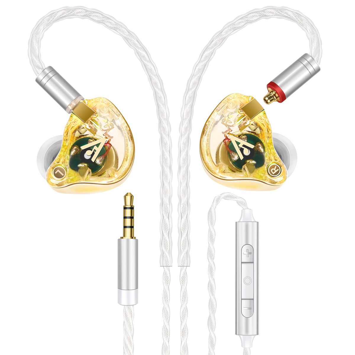Audiovance Vibes 202 HiFi Wired Earbuds, IEM in-Ear Monitor Headphones