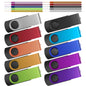 Kepmem 16GB USB 3.0 Multipack - 10pcs Thumb Drives, Metal, Swivel, Zip