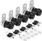 PTEROMY 5 Pack Heavy Duty Cabinet Lock with Keys, Black, 7/8'' Tubular Cam Lock for RV Compartment Storage Locks, Complete Set with Waterproofing Features