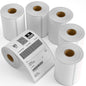 6 Rolls 4" x 6" Direct Thermal Printer Label, 250 Labels/Roll, Total 1500 Thermal Shipping Labels, Strong Adhesive, Commercial Grade, Perforated, Compatible with Most Thermal Printers (NOT for DYMO)