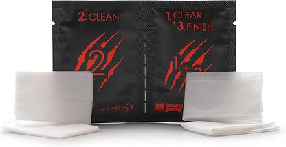 Thermal Grizzly Kryonaut - 1 Gram - Extremely High Performance Thermal Paste + 12 Cleaning Wipes 6 Wet & 6 Dry - for Demanding Applications and Overclocking CPU/GPU/PS4/PS5/Xbox