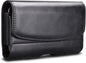 Phone Holster for iPhone 16 15 14 Pro Max 13 12 11 XR X XS SE 8 Plus 7 Plus 6s 6 Nylon Cell Phone Pouch Belt Holder Carrying Case with Belt Clip Loops,Black
