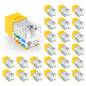 VCE UL Listed Cat6 Keystone Jacks 10Gbps 25-Pack, Orange