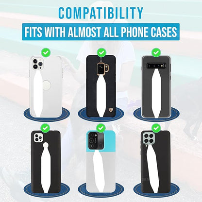Phone Grip Strap - Pack of 2 Reversible Finger Holder for Phone Back, Customizable Anti-Slip Design, Wireless Charging Compatible Detachable Holder for iPhone - Its a Mood