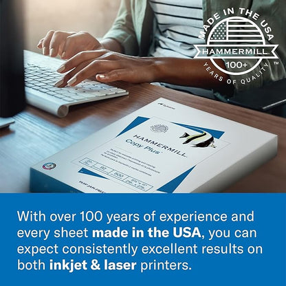 Hammermill Printer Paper, 20 Lb Copy Paper, 8.5 x 11 - 3 Ream (1,500 Sheets) - 92 Bright, Made in the USA, 500 Count (pack of 3)
