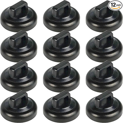 Magnet Zip Tie Mount Magnetic Zip Ties Mount Clips Base Holder Strong Multipurpose Wire Cable Holder Mount Wire Clips Management for Home Office Marine Electrical Wiring (12 Pcs, D19 Small)