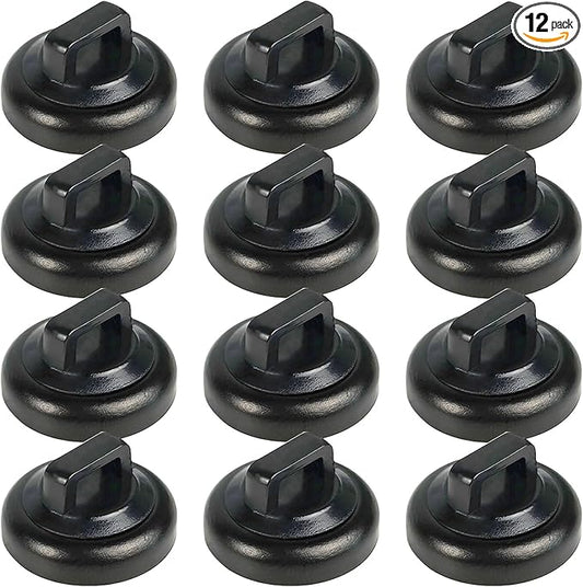 Magnet Zip Tie Mount Magnetic Zip Ties Mount Clips Base Holder Strong Multipurpose Wire Cable Holder Mount Wire Clips Management for Home Office Marine Electrical Wiring (12 Pcs, D19 Small)