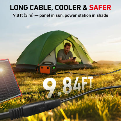DOKIO 150W Portable Foldable Solar Panel Kit, Compact 21x20in Design 7.3lb with Standalone Controller and USB, Monocrystalline Charger for 12V Batteries, Power Stations, RV Camping Emergency Use