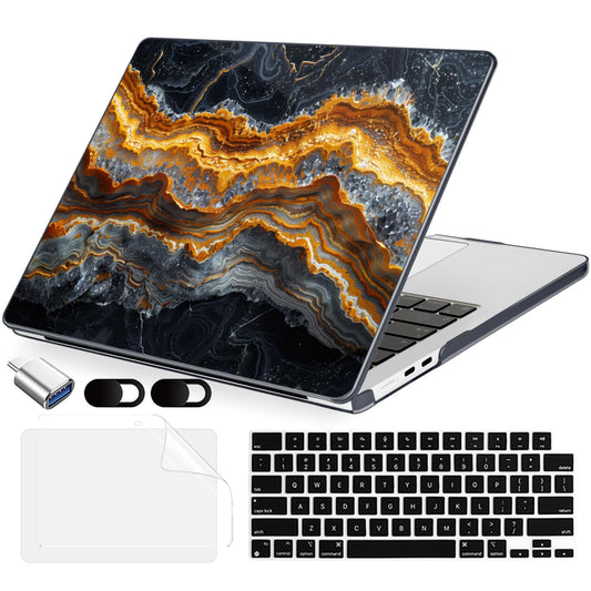 MecBevia Compatible with MacBook Air 13 inch Case M5 M4 M3 M2 2026-2022