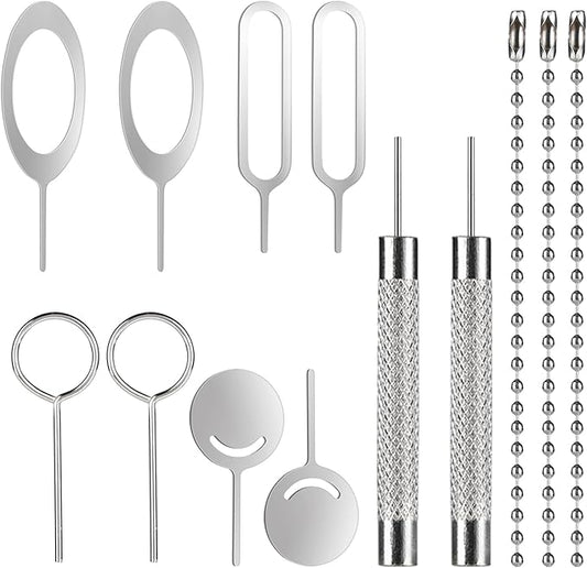 Srefaka 13 Pcs Sim Card Removal Tool Sim Card Tool Sim Ejector Tool iPhone Sim Card Removal Tool Sim Eject Tool Smooth and Burr-Free for All Cell Phones