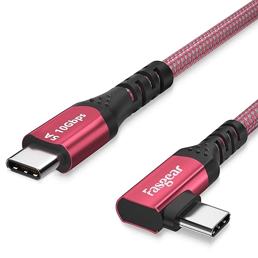 Fasgear 10ft USB C to USB C 3.1 Gen 2 Cable -10Gbps 100W(20V/5A) Power Delivery with E-Marker Chip Data Sync 4K@60Hz Video Output Compatible for iPhone 17 Series, Type-C Devices,Quest Link,MacBook