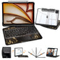 Uminy Clear Keyboard Case for iPad Air 11/10.9 & Pro 11,360 Rotation,Black