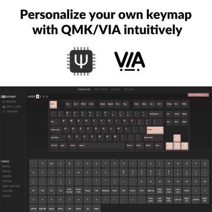 Keychron Q3 QMK/VIA Wired Custom Mechanical Keyboard, Full Aluminum TKL Layout, Programmable Macro with Hot-swappable Gateron G Pro Brown Switch, Compatible with Mac Windows Linux (Blue)