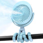 Misting Baby Stroller Fan, 4000mAh Rechargeable Battery Operated, 270°Pivoting, 15H Cooling,50ml Portable Water Sprayer Misting Fan with Flexible Tripod Clip on Car Seat Crib Treadmill Bunk Bed