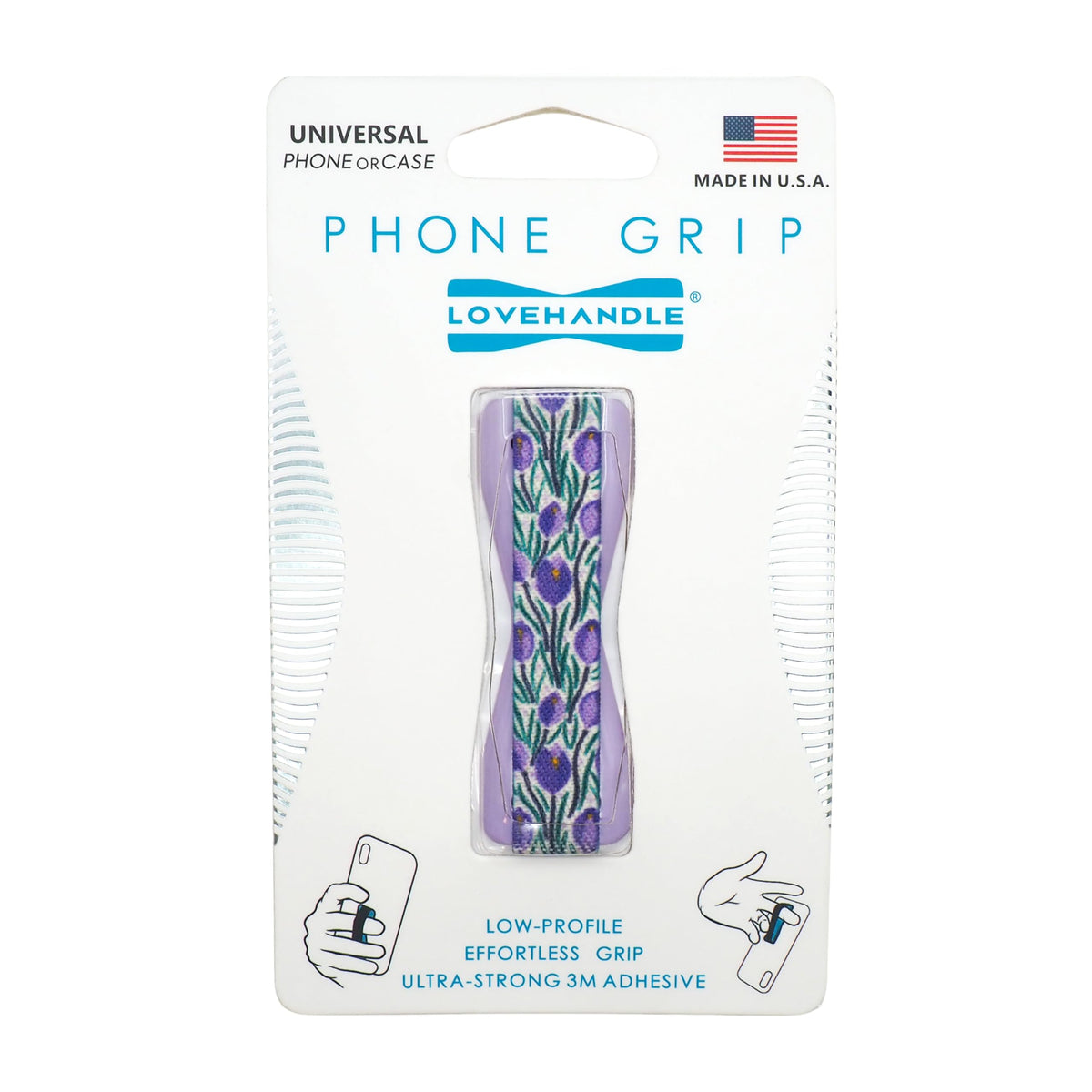 LOVEHANDLE Original Universal Phone Grip - Black and White Checkered