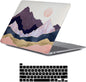 LanBaiLan Compatible for MacBook Pro 13 inch with Touch Bar 2022 2020 2019 2018 2017 2016 Release M1 M2 A2338 A2289 A2251 A2159 A1989 A1706 A1708, Laptop Hard Case & Keyboard Cover, Mountains Forest