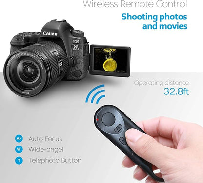 Wireless Camera Remote Shutter Release for Canon R3/ R7/ R10/ M50/ EOS M6 Mark II/R/RP /90D /6D Mark II /R5/ R6 /800D /850D /250D/Rebel SL2 /T7i /G5 X Mark II /G7 X Mark III, Replace Canon BR-E1