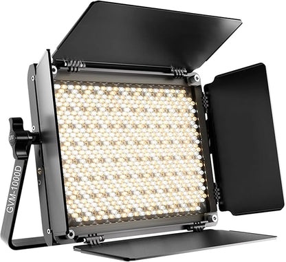 GVM RGB LED Video Light, Photography Lighting with APP Control, 1000D Video Lighting Kit for YouTube Studio, 3 Packs Led Panel Light, 3200K-5600K, 8 Kinds of The Scene Lights, CRI 97