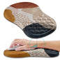 Hokafenle Ergonomic Mouse Pad Wrist Support, Wrist Rest Mousepad for Carpal Tunnel Pain Relief with Integrated Memory Foam Slope Massage Bulge (11.8x7.9 inch,Cute Floral