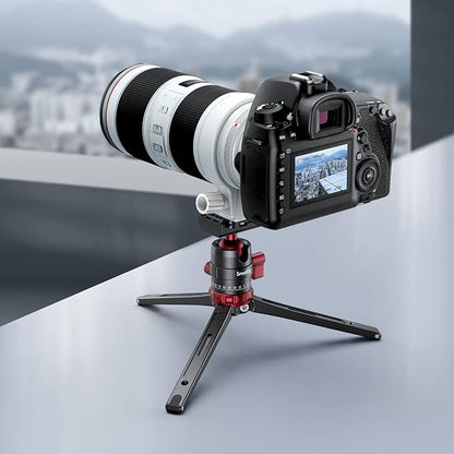 SmallRig Tripod for iPhone Desktop Mini Tripod - Aluminum Alloy 20 inches/ 50 cm with 360 Degree Ball Head, 1/4 inch Quick Shoe Plate for Vlogging DSLR Camera Video, Load up to 11 pounds-3033