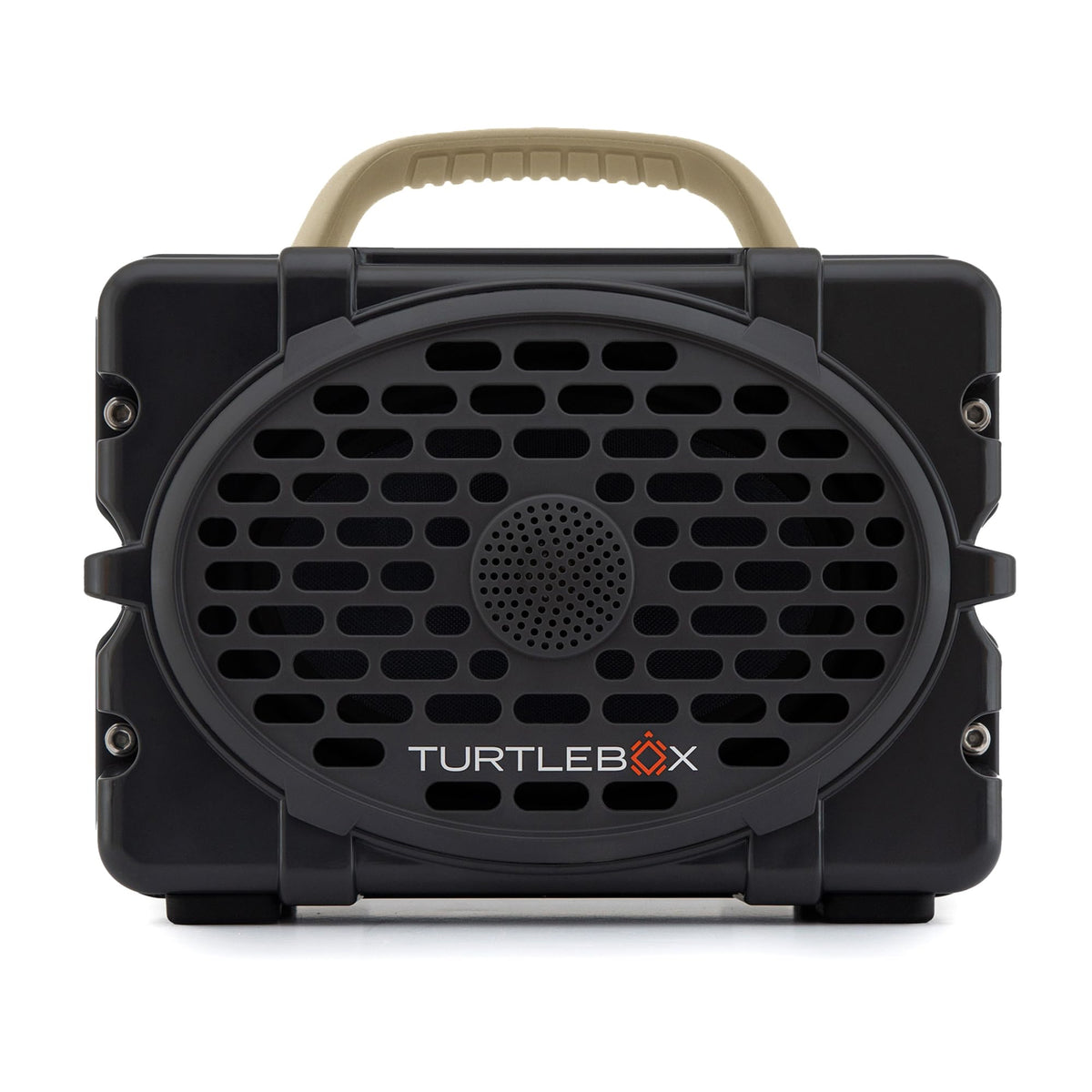 Turtlebox Original Gen 3 Outdoor Bluetooth Speaker, White/Royal Blue