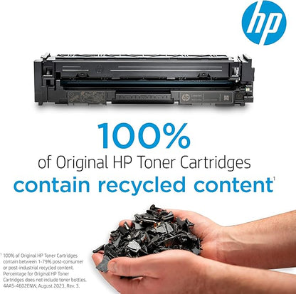 HP 206X Black High-yield Toner Cartridge | Works with HP Color LaserJet Pro M255, HP Color LaserJet Pro MFP M282, M283 Series | W2110X, Pack of 1, Black