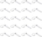 Amazon Basics Surge Protector Power Strip, 6-Outlet with 200J Protection, 2ft Extension Cord, Rectangle, White (20 Pack)