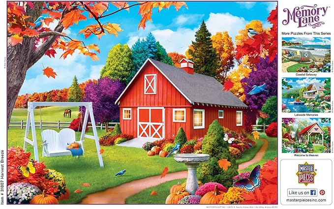 Masterpieces 300 Piece EZ Grip Jigsaw Puzzle - Harvest Breeze - 18"x24"
