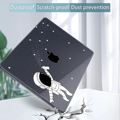 May Chen for MacBook Air 13.6 Inch Case 2025/2024/2023/2022 Release (Model A2681 A3113 A3240, M2 M3 M4 Chip) – Hard Shell Laptop Cover with Keyboard Cover & Screen Protector，Astronaut Space