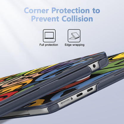 Lepeoac Case for 2026/2025/2024/2023 MacBook Air 15-inch Laptop Release M5 A3448 /M4 A3241 /M3 A3114 /M2 A2941, Stylish Protective Hard Shell Cover for MacBook Air 15.3 inch, Happy Emoji