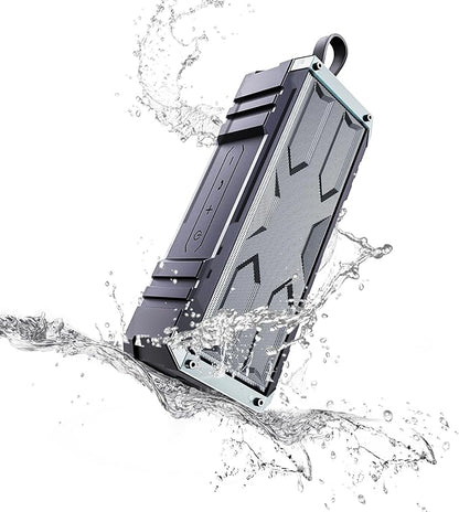comiso Bluetooth Speaker, 5.3 Rugged Portable Speaker with 20W Stereo Sound, Speakers Bluetooth Wireless IPX7 Waterproof, 24H Playtime, Small Speakers with Deep Bass for Home, Outdoor, Beach, Travel