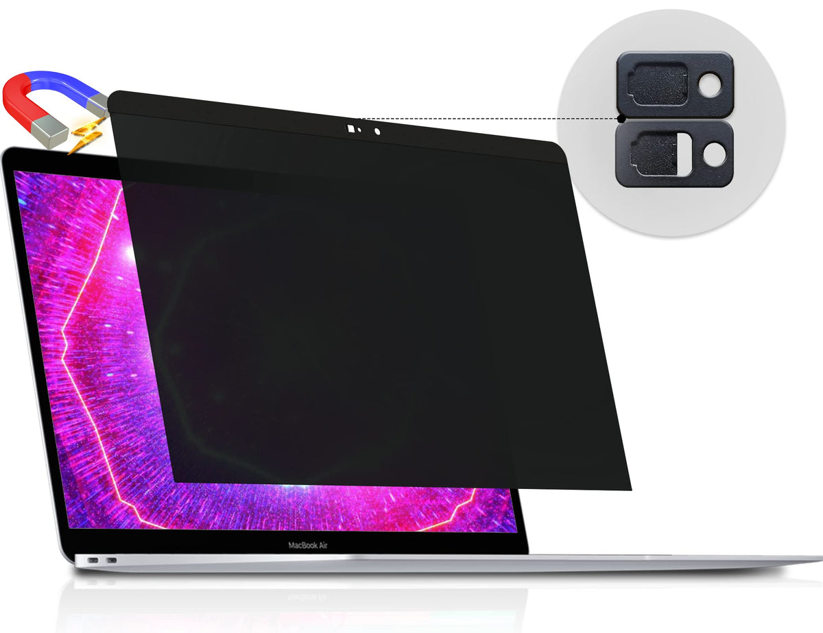 Peslv Magnetic Privacy Screen for Macbook Air 13.6/13 Inch (2022-2026, M2, M3, M4, M5), Removable Matte Anti Glare Blue Light Protector Private Security Filter for 13.6inch Mac Laptop Computer