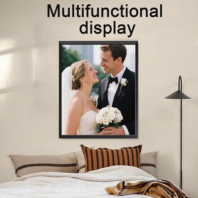 Personalized Photo Puzzle with Glossy Finish – Custom Jigsaw Puzzle 120/200/300/500/1000/1500 Pieces for Family, Couples, Pets, Birthdays, and Weddings (1500-Vertical)