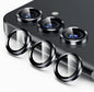 Korecase for Galaxy S25 Plus Camera Lens Protector, 9H Tempered Glass Anti Scratch Camera Screen Protector Shockproof Film Shcokproof Metal Ring Lens Protecor for Galaxy S25+Plus (Black)