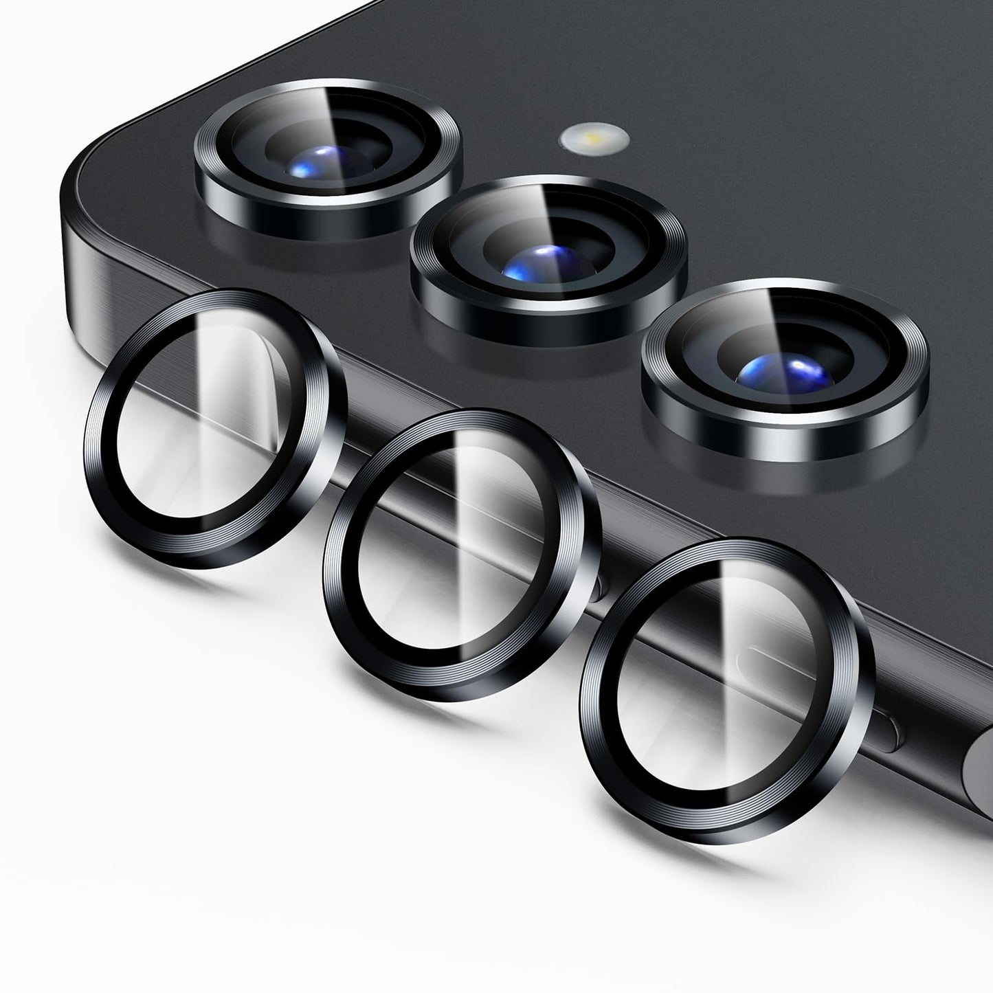 Korecase Galaxy S25 Ultra Camera Lens Protector, Black