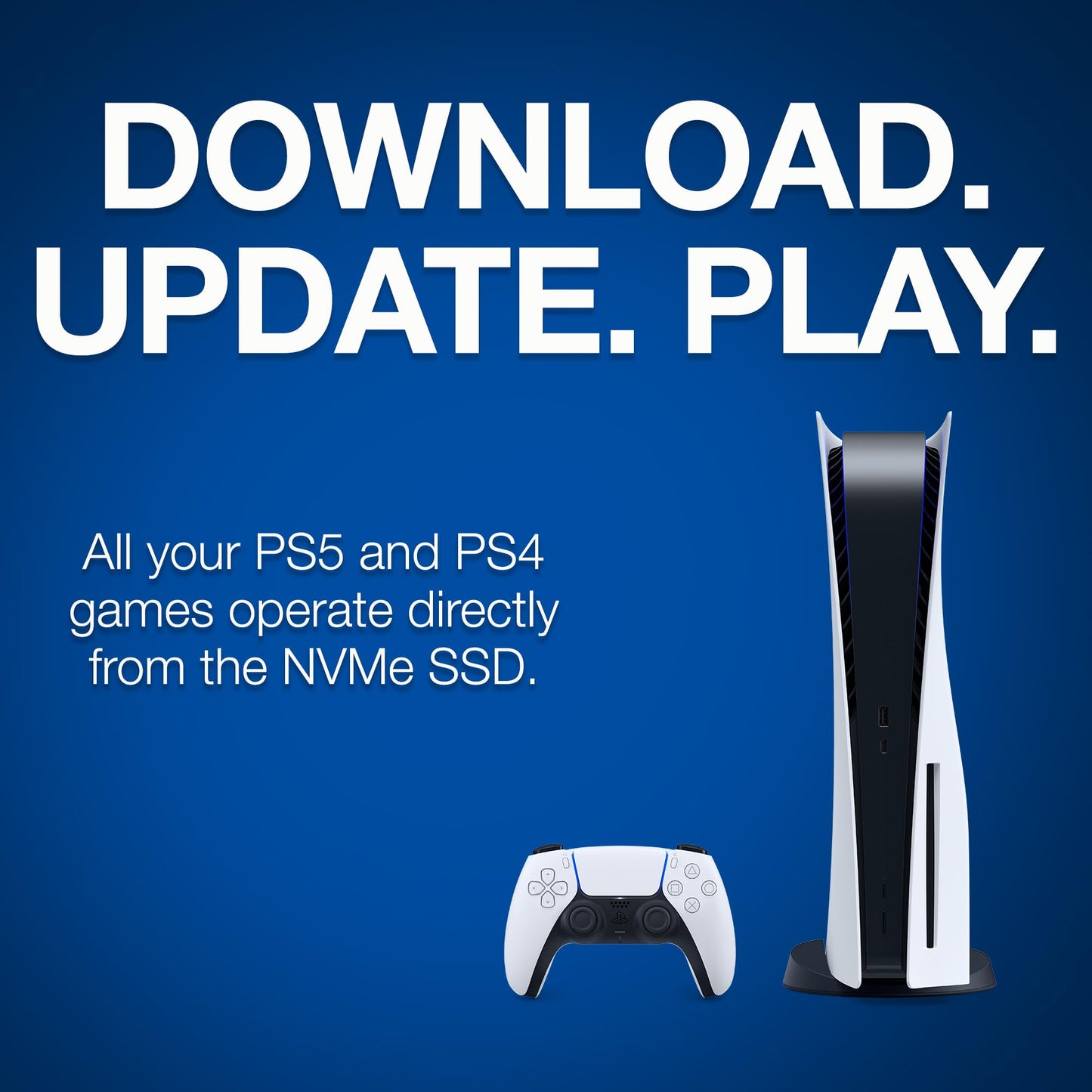 Seagate Game Drive PS5 NVMe SSD for PS5 2TB Internal Solid State Drive - PCIe Gen4 NVMe 1.4, Officially Licensed, Up to 7300MB/s with Heatsink (ZP2000GP3A1001)