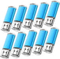 KOOTION Flash Drive 16GB 10 Pack USB 2.0 Thumb Drive Capped Memory Stick Jump Drive, Blue