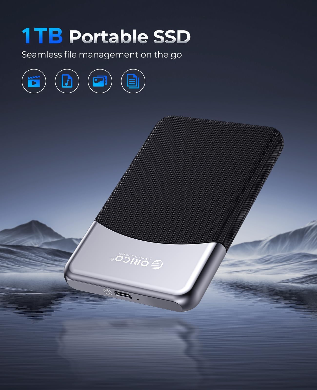 ORICO M25PRO 1TB Portable External SSD, Up to 460MB/s