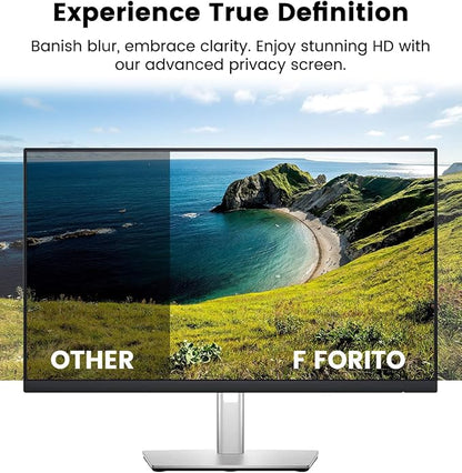 F FORITO 24 Inch 16:9 360°Privacy Screen Protector for Computer Monitor, Removable Eye Protection Anti Blue Light Anti Glare Computer Screen Privacy Shield for All 24" Widescreen Monitors
