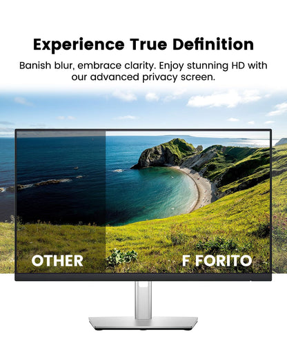 F FORITO 23.8 Inch 16:9 360°Privacy Screen Protector for Computer Monitor, Removable Eye Protection Anti Blue Light Anti Glare Computer Screen Privacy Shield for 23.8" Widescreen Monitors