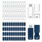 GIGASTONE 64GB Flash Drive (100 Pack) Z60NB USB 3.2 Gen 1, Ultra Fast, Retractable Capless Slider Design, Data Storage, Backup for PC/Mac/TV/Car Audio, USB 2.0/3.0/3.1 Compatible (Random Color)
