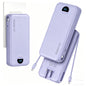 Portable Charger Power Bank 20000mAh with Built in Cables & Wall Plug