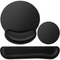 Mouse Pad with Wrist Rest Set, 3-in-1 Wrist Support Mouse Pad Set, Floral