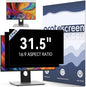 [2-Pack] 31.5 Inch Computer Privacy Screen Filter for 16:9 Widescreen Monitor, Removable Eye Protection Anti Glare Blue Light Filter Privacy Shield, Anti Spy Screen Protector Film 31.5 In