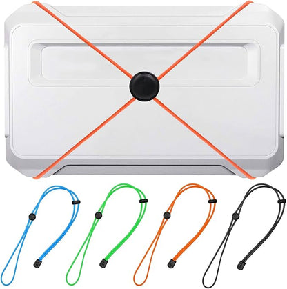 4 Pcs Thickened Fishing Graph Cover Straps, Adjustable Fish Finder Bungee for Securing Graph Cover for Travel